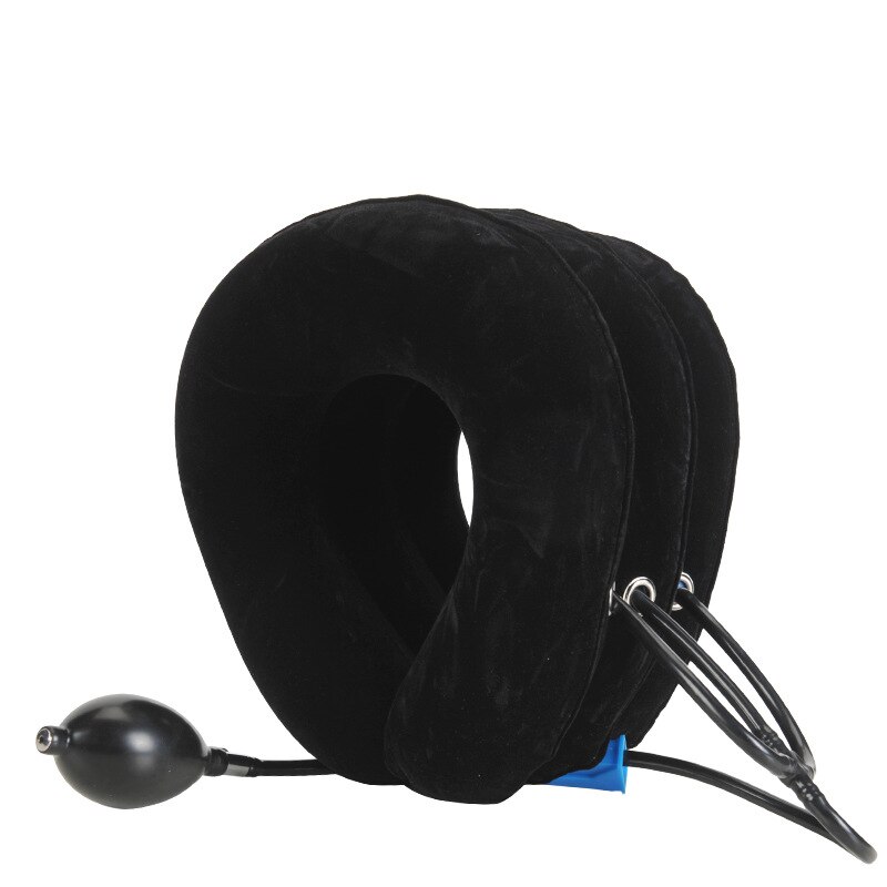 Collier Cervical gonflable à l&#39;air, Support de Traction du cou, oreiller de Massage, soulagement de la douleur, relaxation, soins de santé, civière de tête à traction cervicale la maison: neck stretcher