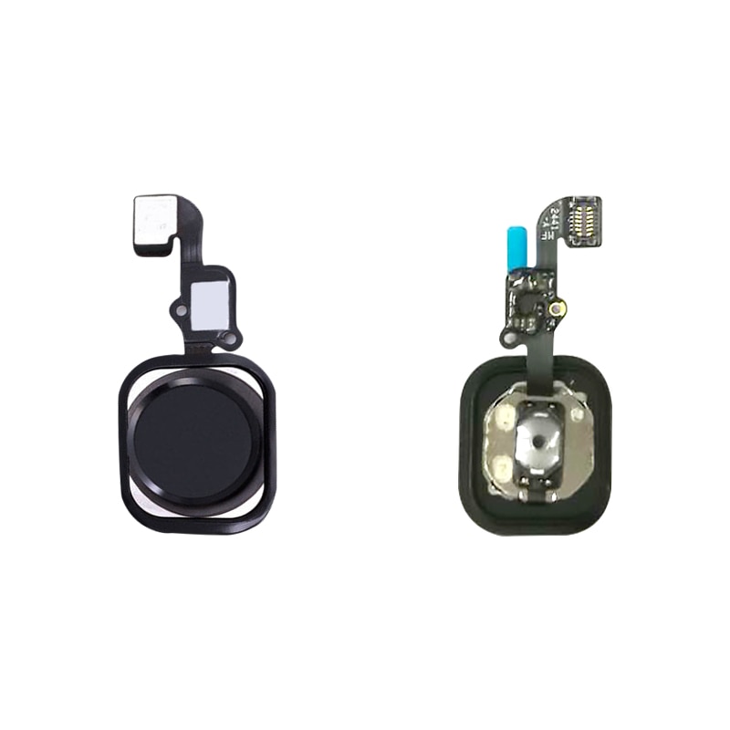 Home Button For iPhone 6 6S 6P 6S Plus Return Back With Flex Cable Rubber Sticker No Touch ID Fingerprint Cable Replacement