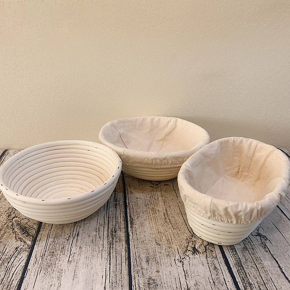 Bread Proofing Basket Natural Oval Rattan Wicker Dough Fermentation Sourdough Banneton Bread Basket Kitchen Baking storage tools