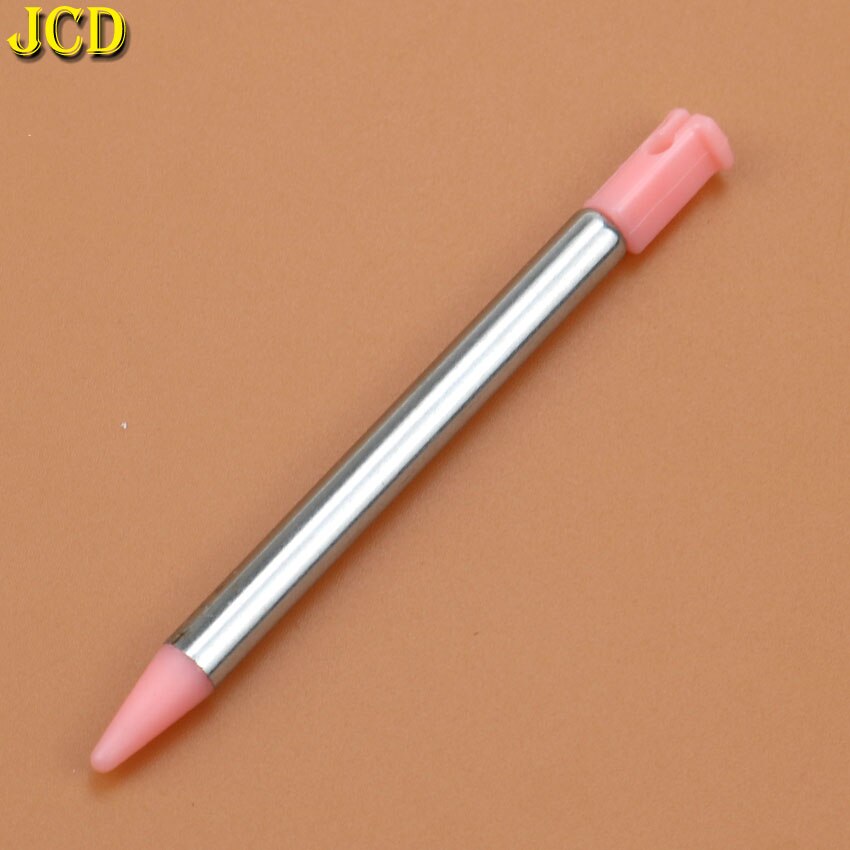 JCD-Juego de lápiz táctil de pantalla táctil de Metal retráctil de 5 colores para Nintendo 3DS, accesorio para juegos NDSi NDSL, 1 Uds.: Rosa
