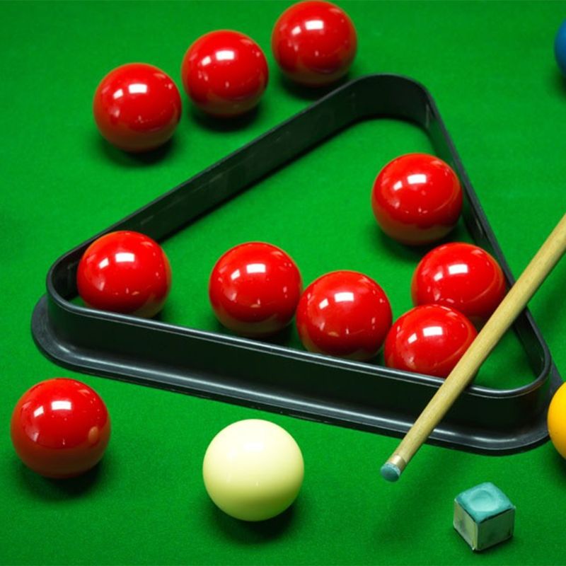 Bolas de billar inglés en forma de triángulo de plástico, organizar bastidores resistentes, accesorios de almacenamiento para Club de juegos de Snooker