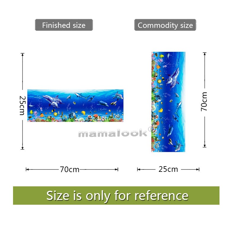 Cartoon fish stickers Home Decoration Underwater Scenery Mural Art Bathroom Kitchen Decor Decals: 12