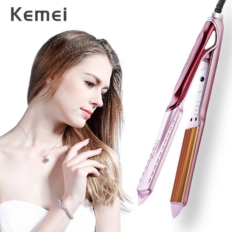 Hair Curling Iron Corn Electric Hair Styler Ceramic Corrugated Iron Curling Corn Plate Wand Hair Styling Curler 40D