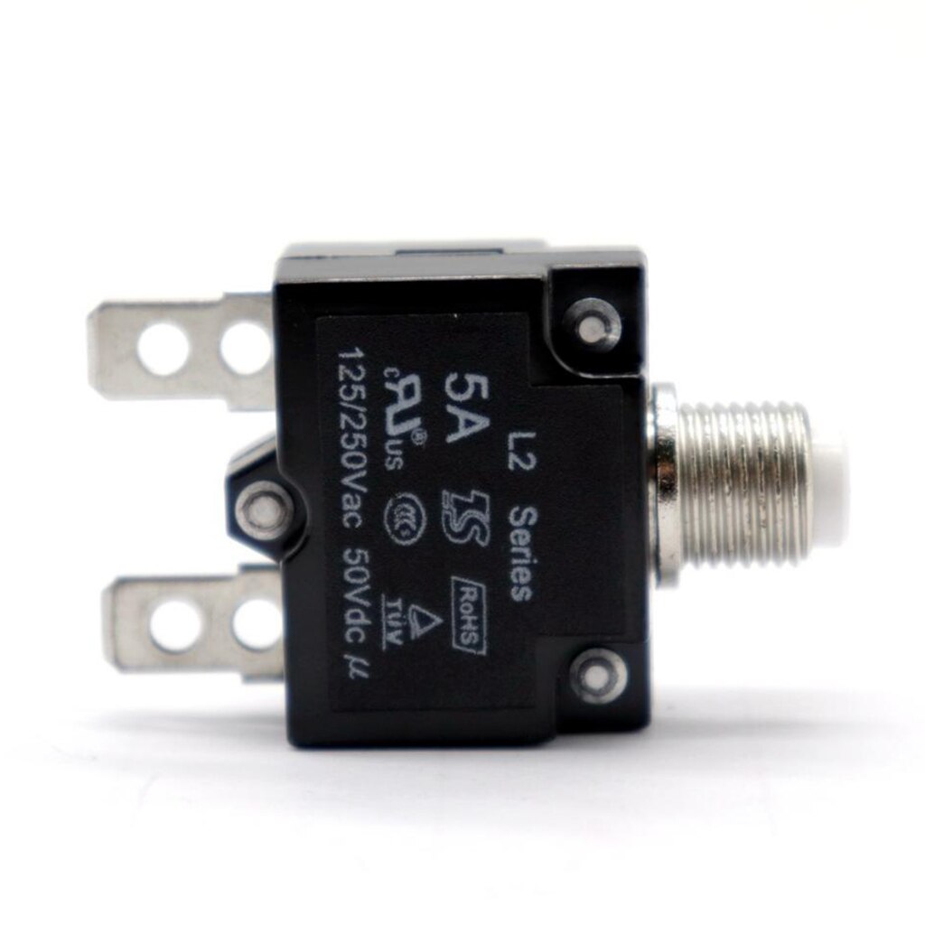 Manual Reset Overload Switch Switch 125/250VAC 5AMP Thermal Circuit Breaker