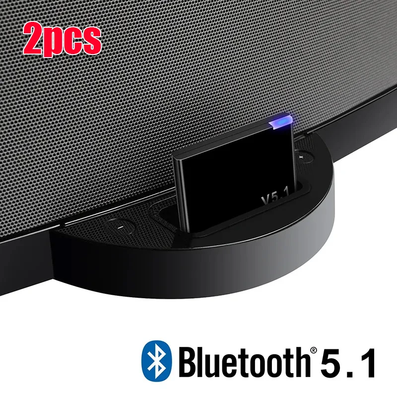 Bluetooth 5.1 Wireless Receiver Bluetooth Adapter 30pin for Bose Sounddock Portable Digital Music System SoundLink Air: Red
