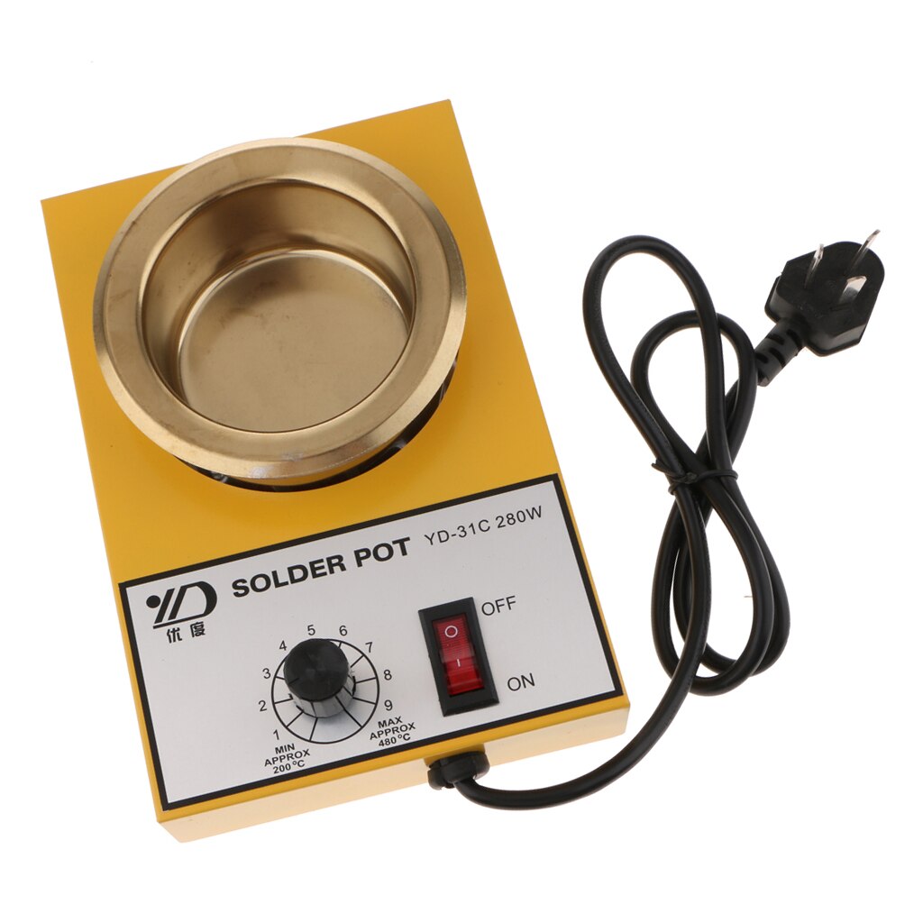 Pot de soudure d'acier inoxydable de YD-31C soudant le bain de dessoudage pour souder/souder 220V 100-580 ℃