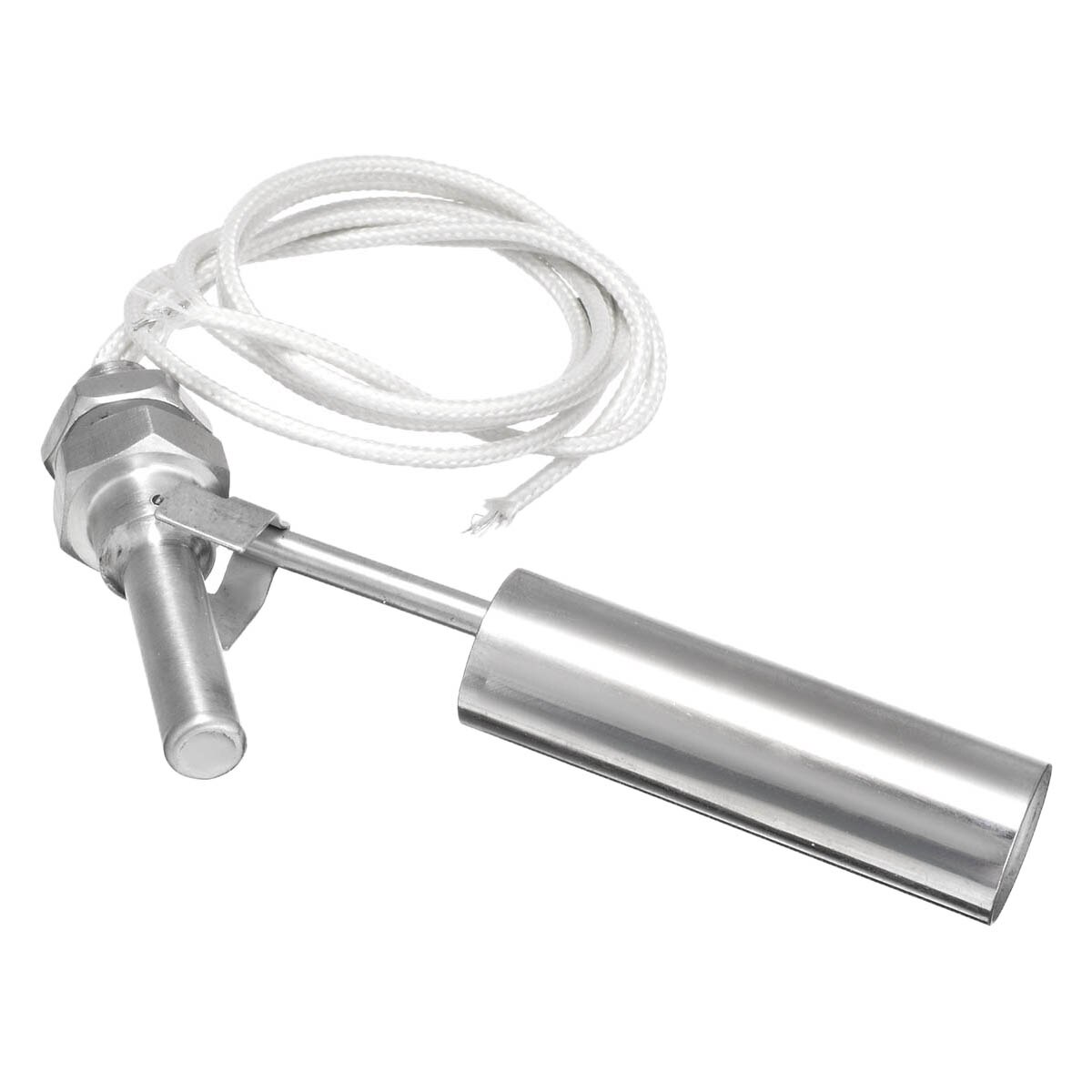 1pc 0-220v rustfrit stål vand svømmerafbryder niveau switch niveau sensor  m10 tråd flydende vand niveau kontrol sensor