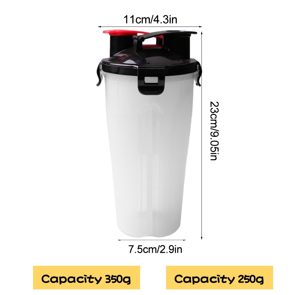Matka lemmikkieläinten vesipullo koiran juoma-annostelija kulho 2 in 1 kannettava koiran muki 350ml/12oz vesi- ja 250g välipalaruokaastialle  #15