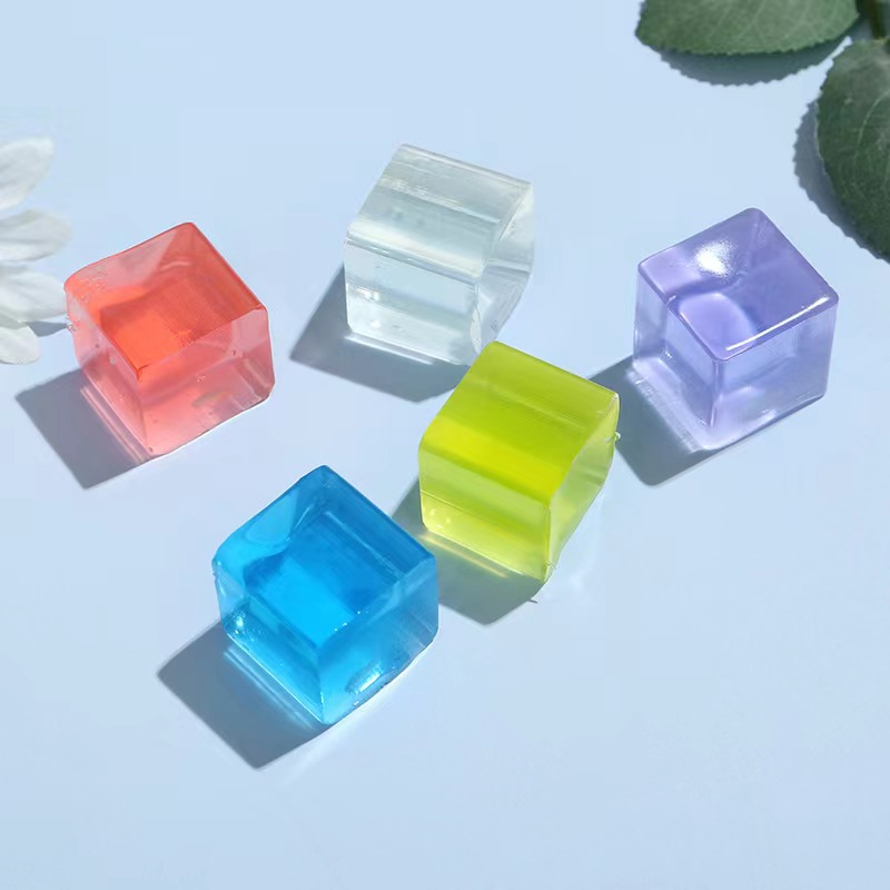 2023 Zappelspielzeug Mini Squishy Toys Mochi Eisblock Stressball Spielzeug Kawaii Transparenter Würfel Katzenpfote Fisch Stressabbau Squeeze Toy