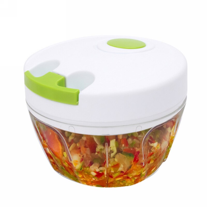 Picadora de comida para cocina, picadora Manual de mano para el hogar, procesador de cuerda, trituradora de ensalada, herramienta para verduras
