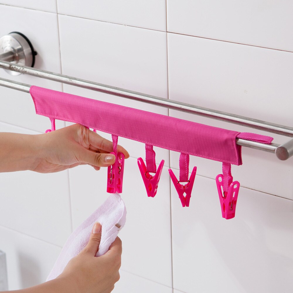 Draagbare sokken droogrek kledinghanger snijder zakelijk reizen draagbare opvouwbare kledinghanger clips hanger haak kledingklem