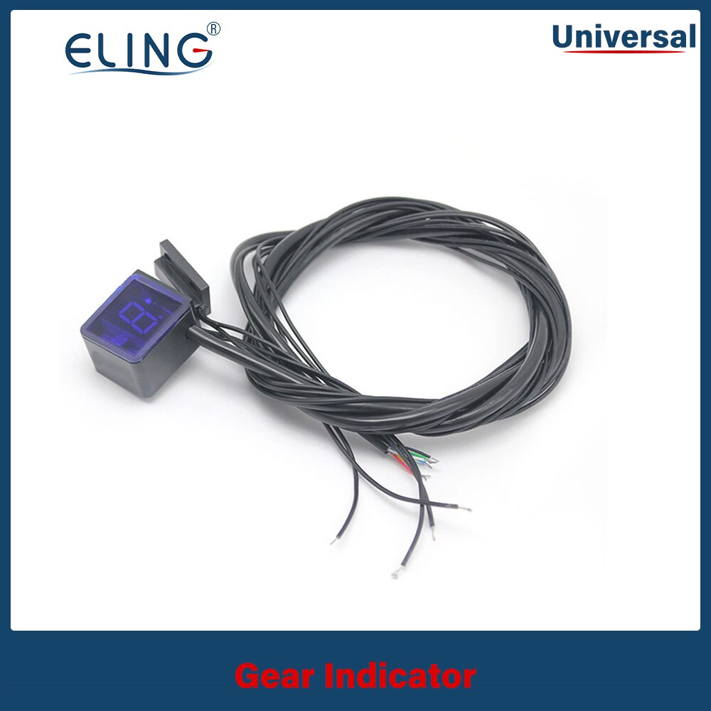 ELING Motorcycle Gear Indicator Counter 1-6 Lever Speed LED Display ECU Plug &amp; Play for Yamaha YZF-R1 R6 XJR400 MT01 MT03