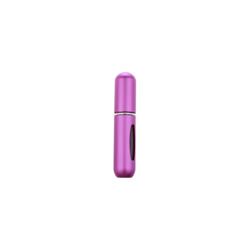 Bottom-filled Metal Shell 5ml Perfume Bottle Dropper Portable Sample Bottles Frosted Perfume Points Bottling Oil Bottle: Purple