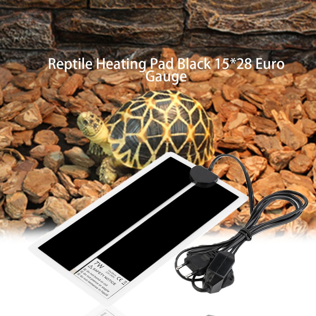 7W 220V Reptile Heating Heater Mat Adjustable Temperature Warm Pads Heating Pad For Terrarium Climbing Tortoise Lizard Spider