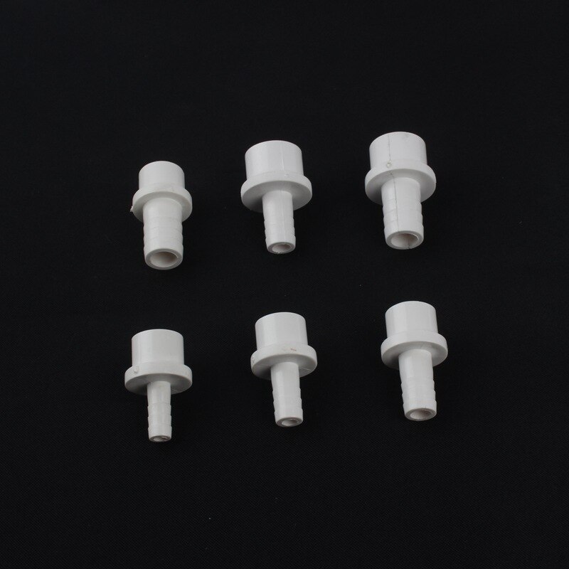 6pcs NuoNuoWell PVC Convert 20mm 25mm Pipe Reducer Connector Soft Hose Adapter Tube Fittings Garden Irrigation Plant Watering