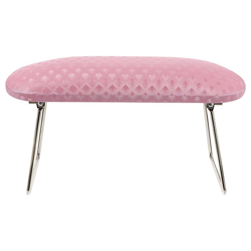 Lederen Manicure Hand Arm Rest Pillow Nail Hand Kussen Hand Rest Kussen: Pink