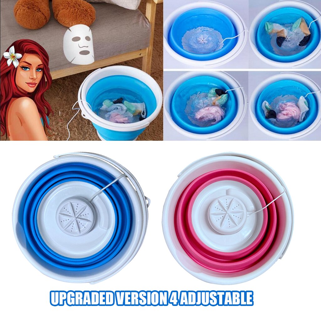 Mini pyykinpesukone taitettava pesukone pesukone usb -käyttöinen kätevä