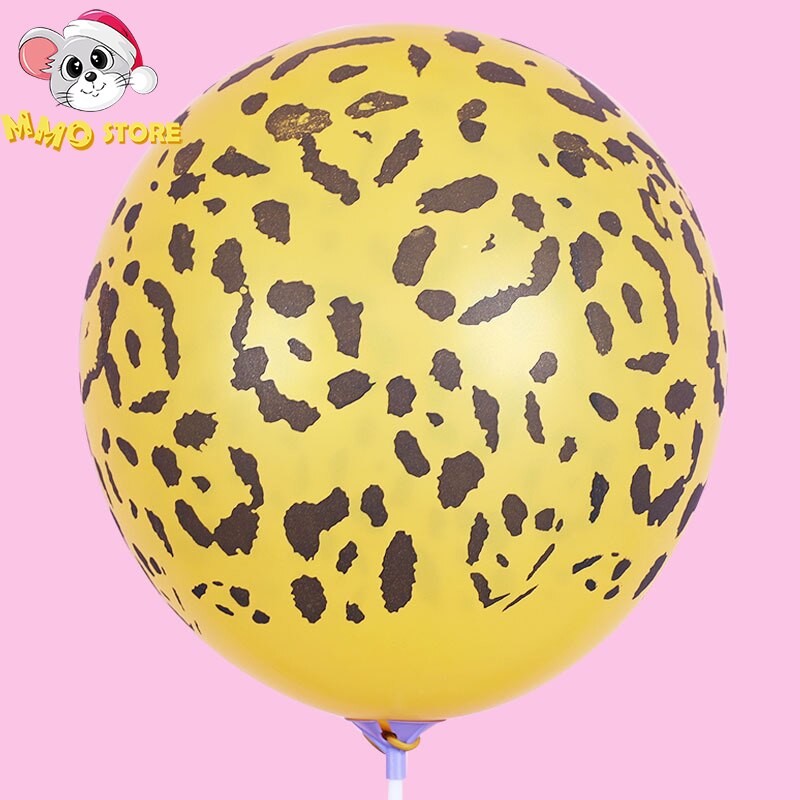 12 tommer print balloner dyrestriber tiger leopard print ko print balloner baby shower fest brusebad dekoration supplie børn legetøj: Leopard