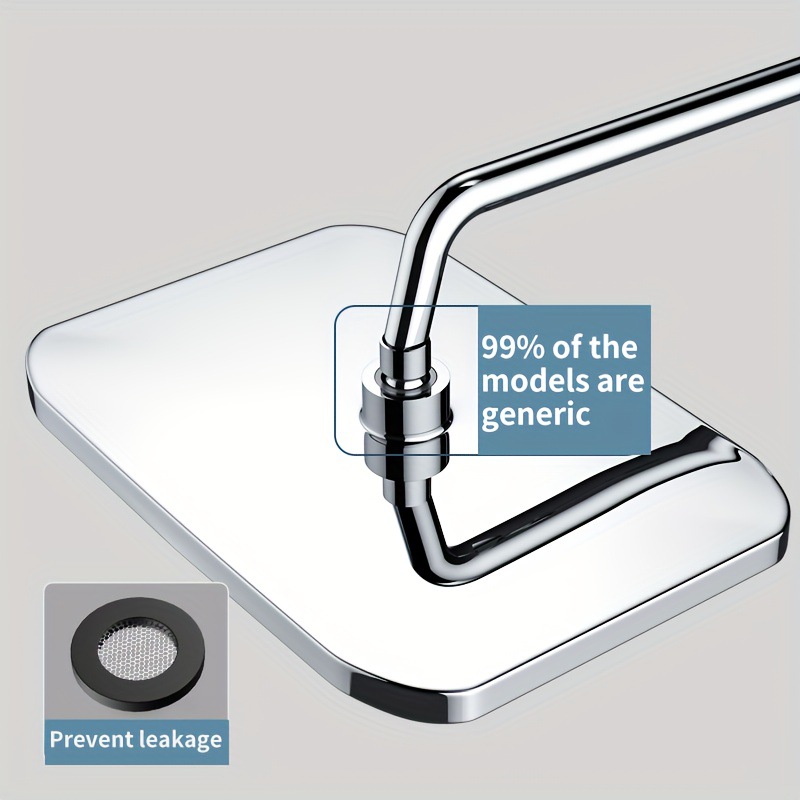 1 Piece Large Inch Large Water Outlet Pressurized Shower Head Water Heater Large Panel Top Spray Home Bathroom Accessories