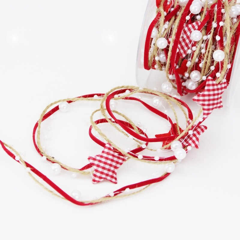 24 Stuks Dennenappels Ornament Natuurlijke Dennenappels Met String Hanger Ambachten & 1x Kerst Handgemaakte Vijfhoekige Ster Bead Chain Ri