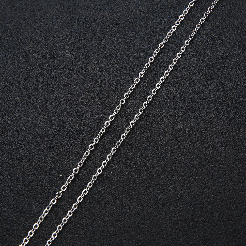 10 Yards/roll Stainless Steel Silver Tone 1mm 1.5mm 2mm 2.5mm 3mm Cross Link Bulk Chain for DIY Jewelry Making Findings Crafts