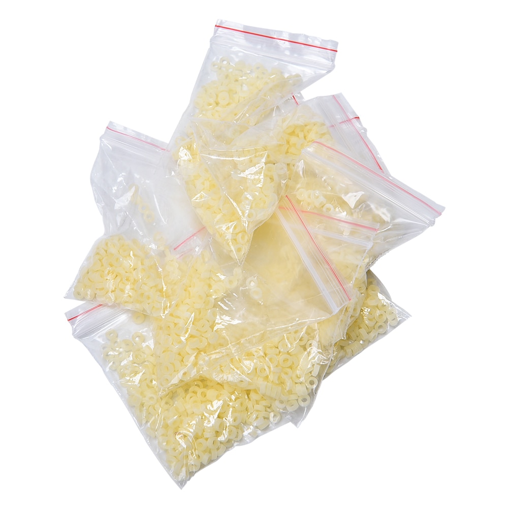 About 2500PCS/10bags Red/Yellow Bloodworm Bait Granulator Bait Fishing Accessories Fish Tackle Rubber Bands For Fishing