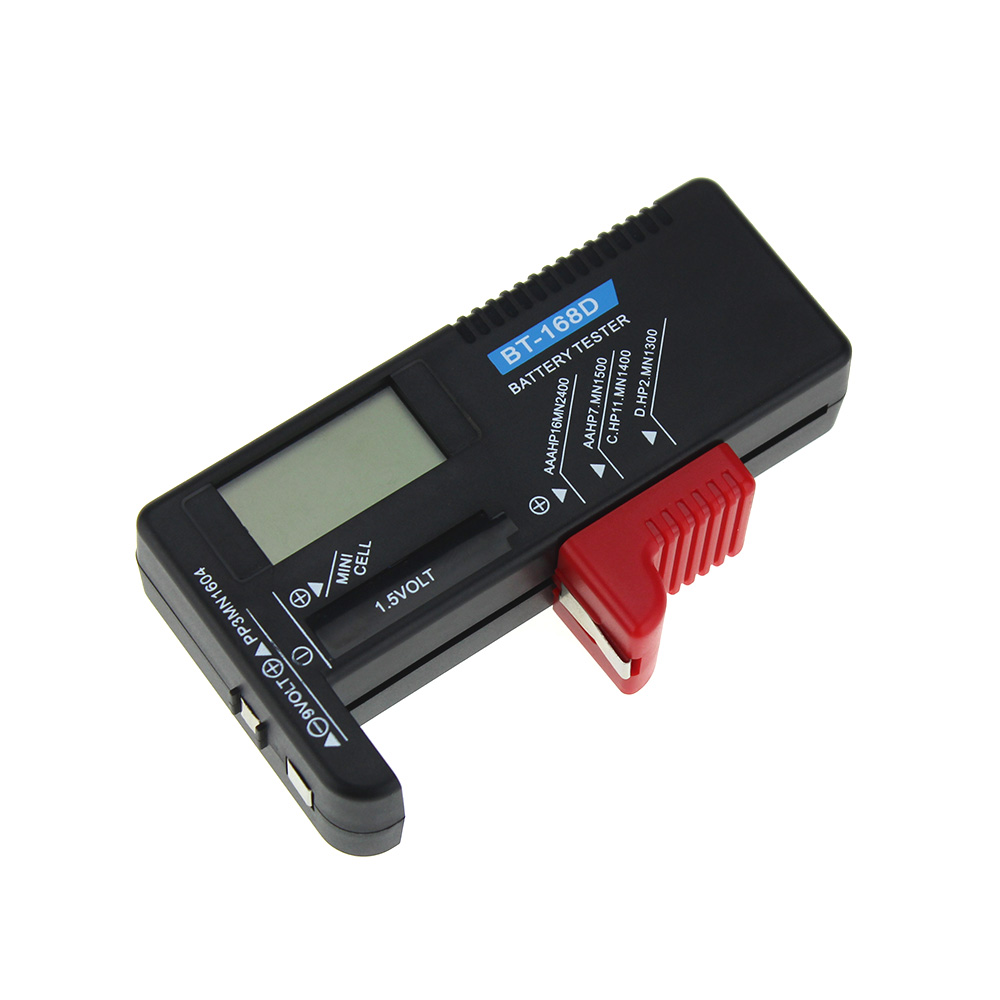 BT-168D Digitale Batterij Capaciteit Diagnostic Tool Batterij Tester Lcd Display Controleren Aaa Aa Knoopcel Universele Tester