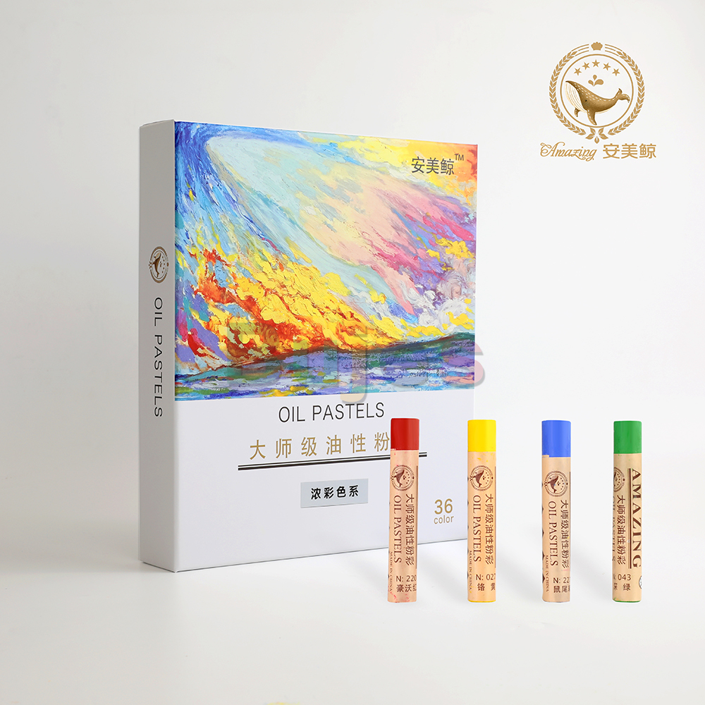 Amazing High-Pigment Oil Pastel Colors, Set of 36 Oil Pastels - Soft Texture, No Residue, Rich Colors and Diversified Painting: Default Title