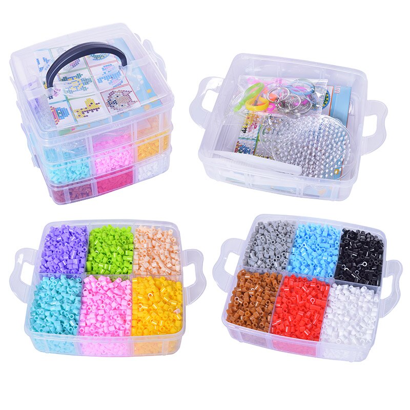 Jinletong 9600 Stuks Hama Kralen 5Mm Set Zekering Kralen 12 Kleuren Met Pegboards En Sjablonen, Pincet, strijken Papier Puzzels Voor Kinderen: set 2