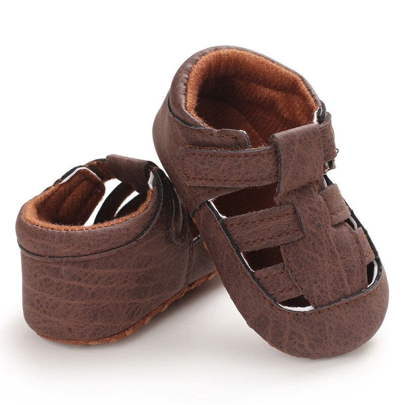 Sommer baby drenge piger hule sandaler blød sål spædbarn krybbe sko baby mokasiner sandaler sko pu læder børn sandaler sko