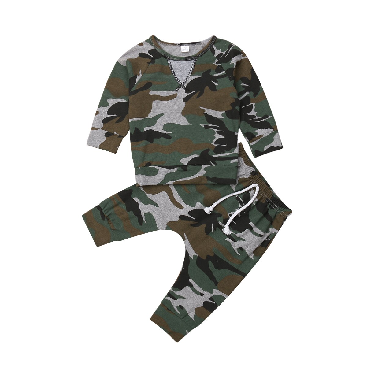 Nyfødte børn baby drenge tøj kostume camouflage toppe t shirt bukser outfit sæt