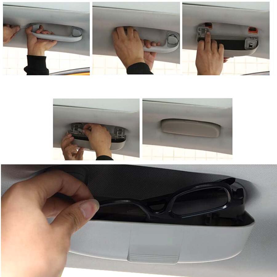 Voor Jeep Renegade Bu Auto Zonnebril Case Houder Visor Bril Box Case Zonnebril Houder Clip Opslag Kooi