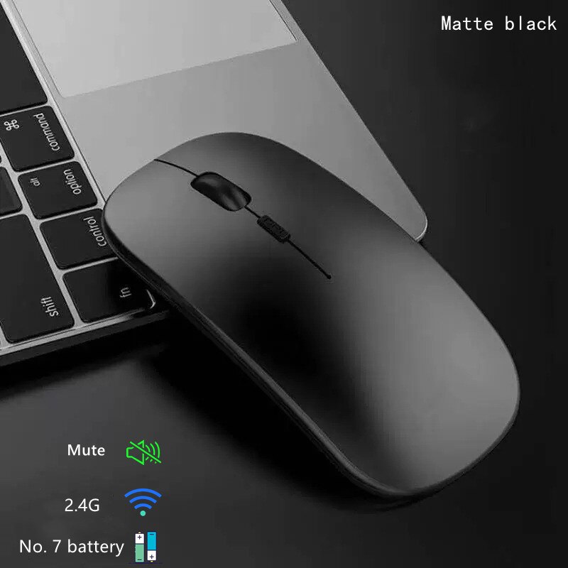 Bluetooth Draadloze 2.4Ghz Muis Usb Optische Muis Oplaadbare Rgb 1600Dpi Muis Computer Ergonomische Gaming Muis Voor Laptop Pc: A1-Battery-wireless1
