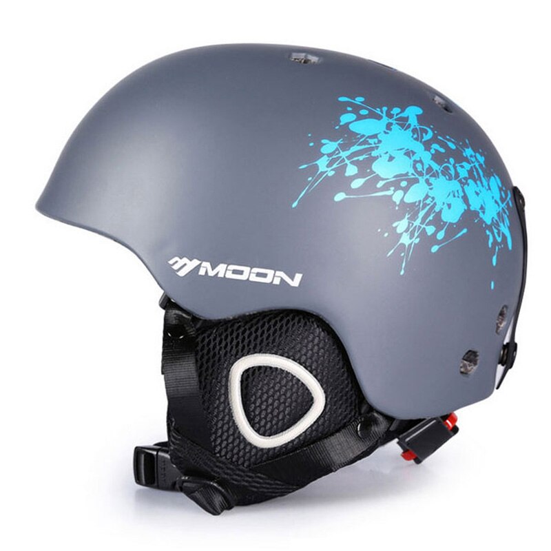 MOON Skiing Helmet with 2 Winter Adult Men Snowboard Skateboard Equipment Sports Safety Ski Helmets for men with goggles