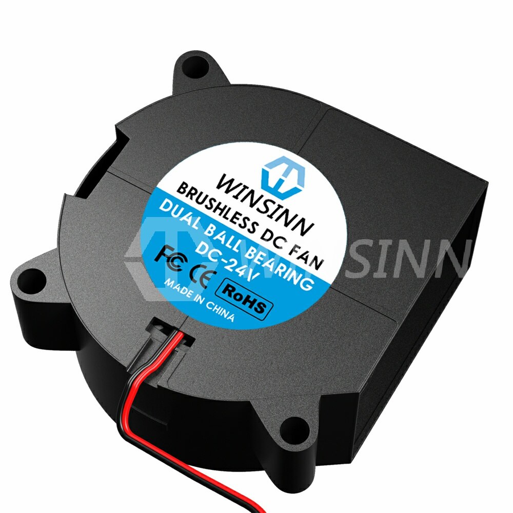 WINSINN 4020 40mm Blower Fan 5V 12V 24V Hydraulic / Dual Ball Bearing Brushless Cooling Turbine Turbo 40x20mm 2PIN [4-Pack]