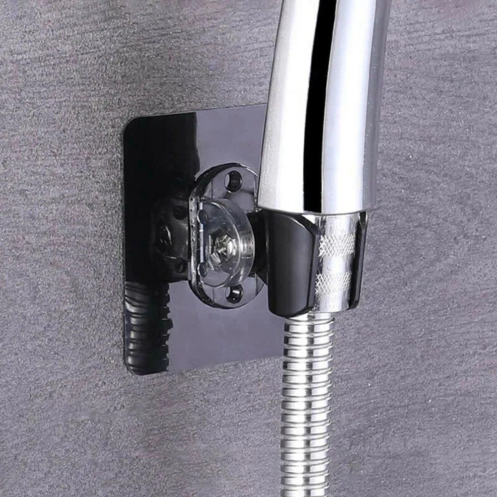 1 Stuks Douchekop Houder Verstelbare Badkamer Wand Gemonteerde Vaste Grondplaat Beugel Voor Home Zelfklevende Hanger Rack Boorvrij