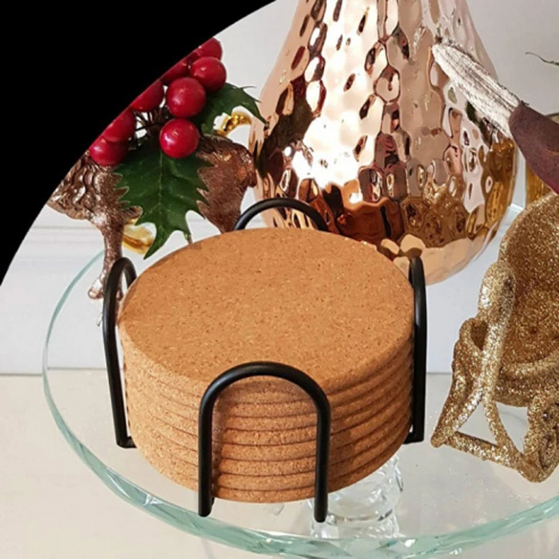 Coaster Holder Mat Storage Rack Silicone Table Mat Holder Tea Coffee Mug Placemat Storage Organizer Table Kitchen Accessories