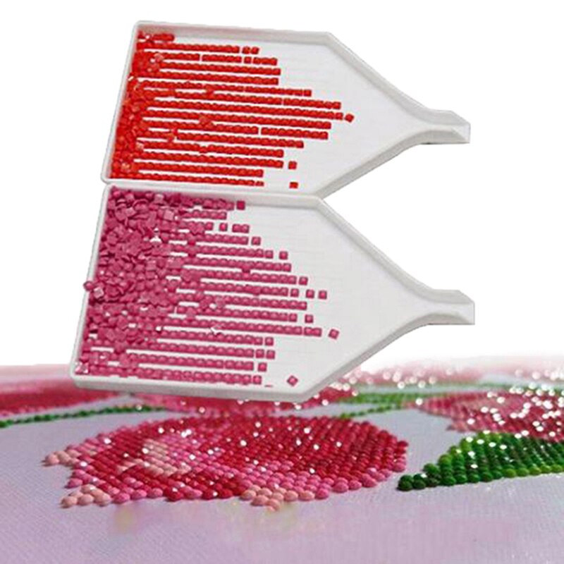 10pcs/set DIY Diamond Tray Drill Plate Painting Accessories Square Shape Diamond Painting Cross Stitch Embroidery Plastic Tools