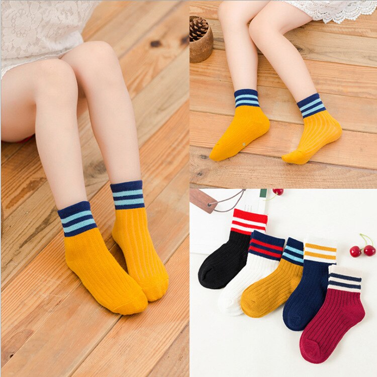 5 Paar Baby Jongens Winter Sokken Cartoon Beer Kids Ademende Lente Herfst Katoen Warm Houden Floor Anti-Slip Meisjes sokken