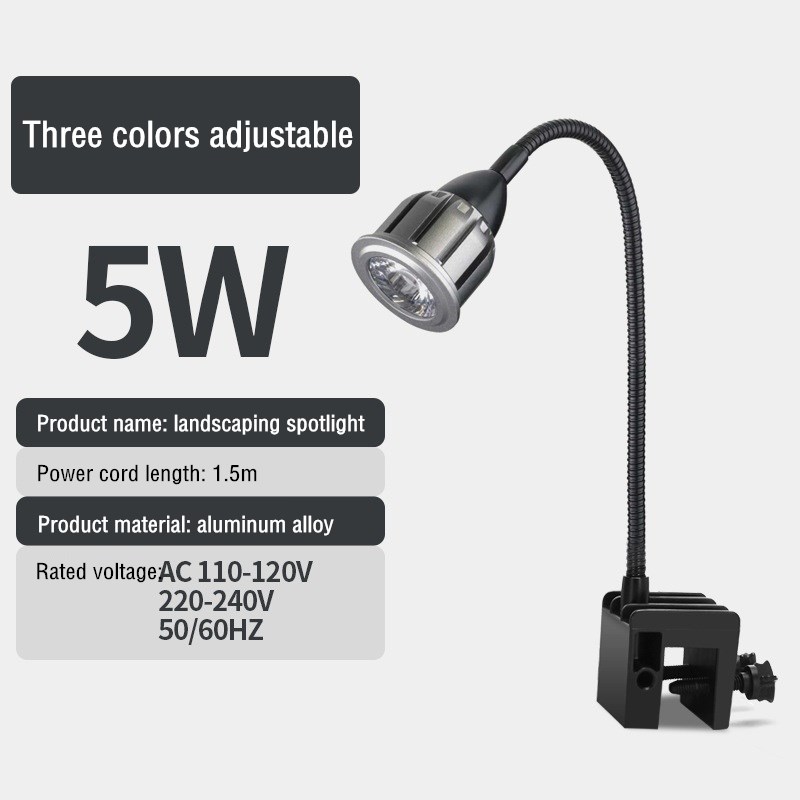 Luz de acuario LED de espectro completo COB paisajismo del tanque de peces, foco para acuarios plantados, decoración de terrario, Nano: 6