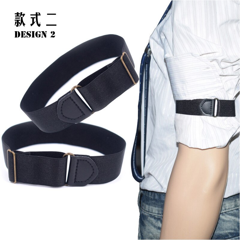 1 par gentleman formel skjorte armbånd ærmer strømpebånd holder business party manchet far & #39 ;s dag mouw kousenbånd 2.5 cm bredde