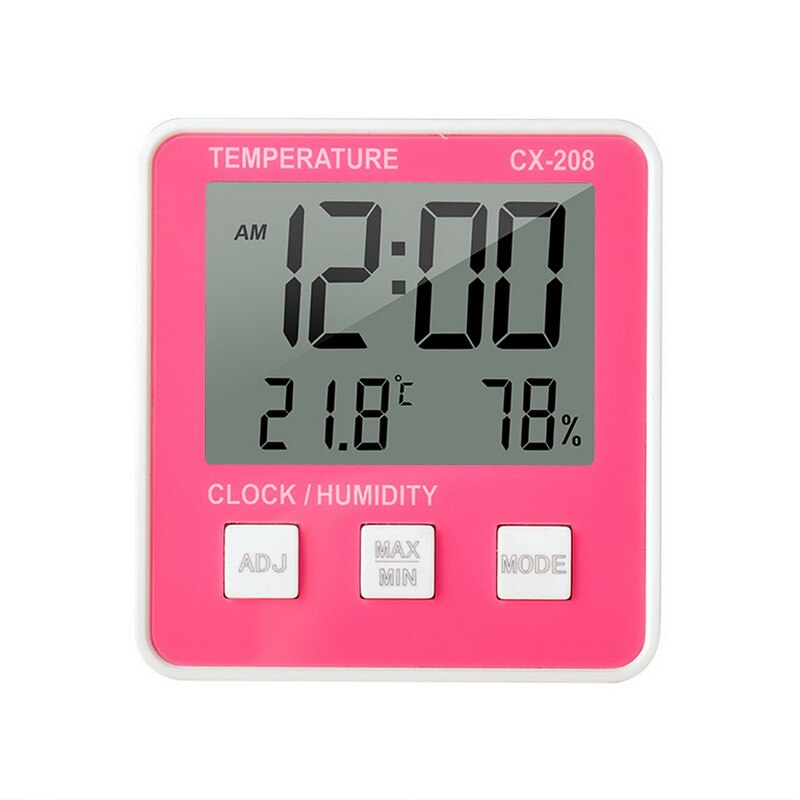 Digital Alarm Clock Hygrometer Electronic Thermometer Time Large Display Clock With Backlight Calendar Clocks Desk Table Display