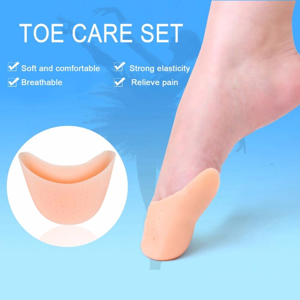 1 paar Silicone Gel Toe Caps Soft Ballet Pointe Dans Atleet Shoe Pads Ademend Universele Pads Voor Meisjes Vrouwen Voet zorg