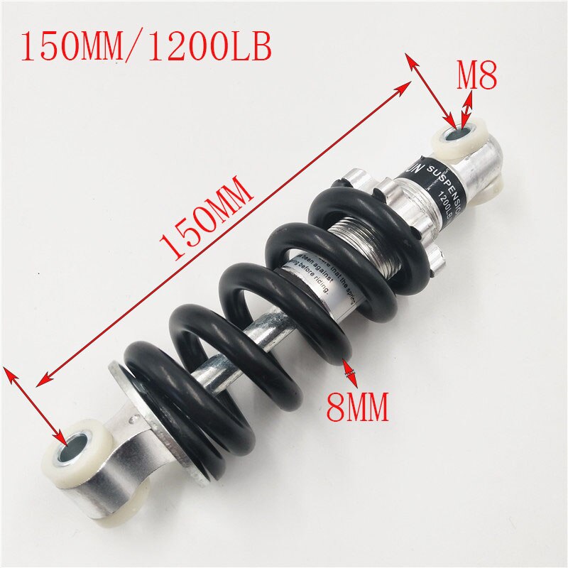 Hinten Suspension Schock 100 125 150 160 170 180 190 210MM für 47cc 49CC Super Minimoto ATV Quad elektrische roller Pocket Bike: 150MM (1200LB)