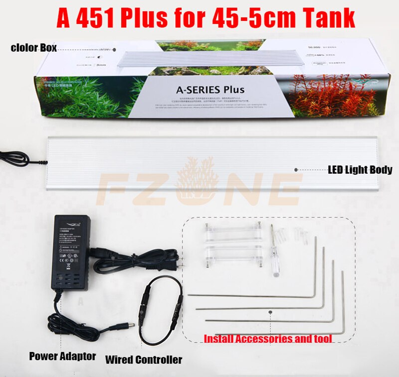 Chihiros, serie A PLUS, iluminación Led de Aquarum, luz de crecimiento para plantas, tapa o fijación colgante con Control remoto de brillo