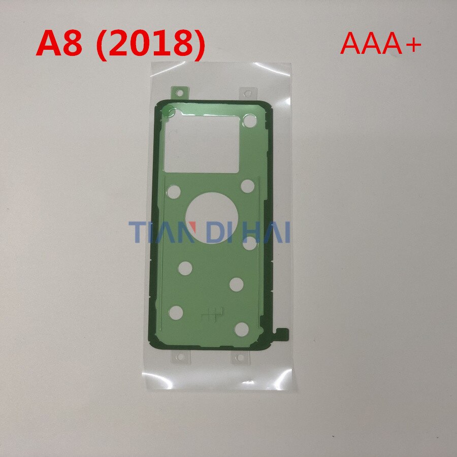 5 pçs/lote Porta Da Bateria Back Tampa Da Caixa de Vidro Duplo Fita Adesiva Etiqueta Para Samsung Galaxy A8 2018 A530 A530F