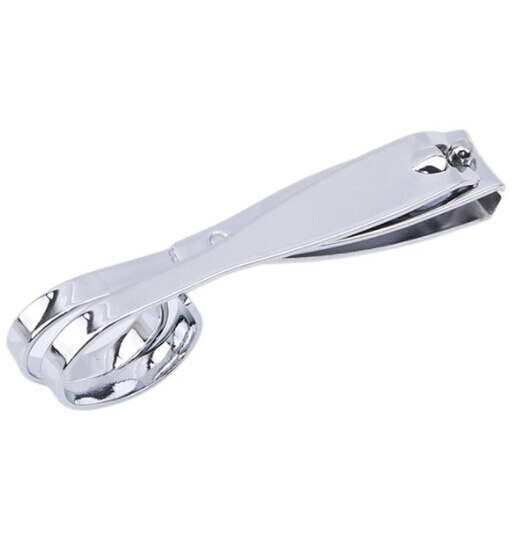 Finger Toe Nail Cutter Clipper Straight & Curved Edge Scissor Stainless Steel Manicure Tool Nail Scissors Tools 1Pc: silver S