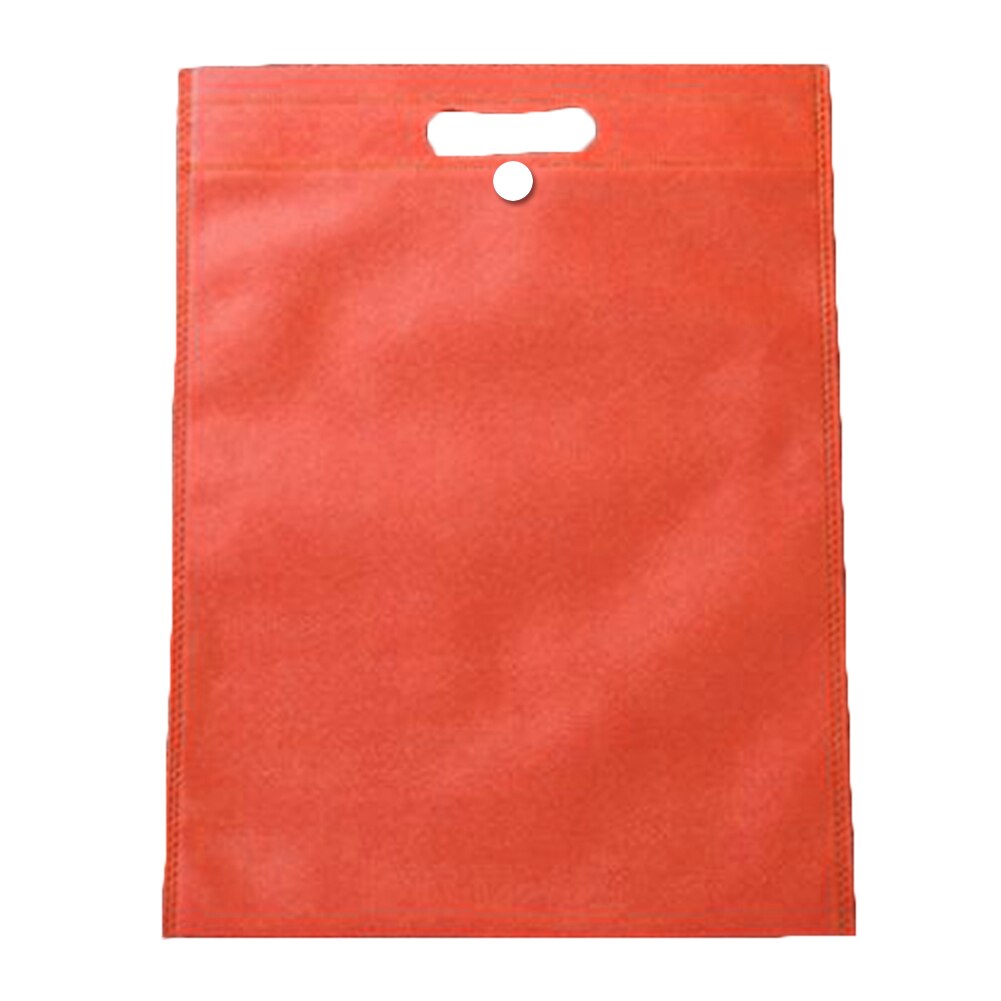 Opvouwbare Boodschappentas Herbruikbare Tote Pouch Vrouwen Reizen Opslag Handtas Mode Schoudertas Boodschappentassen Met Knop: L / Rood