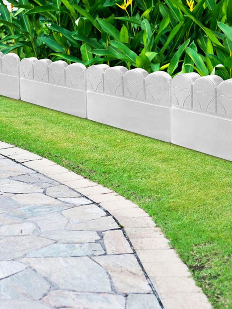 Garden Fence Concrete Stone Road Flower Bed DIY Decor Pave Making Plastic Reusable Cement Brick Mold Balcony Garden