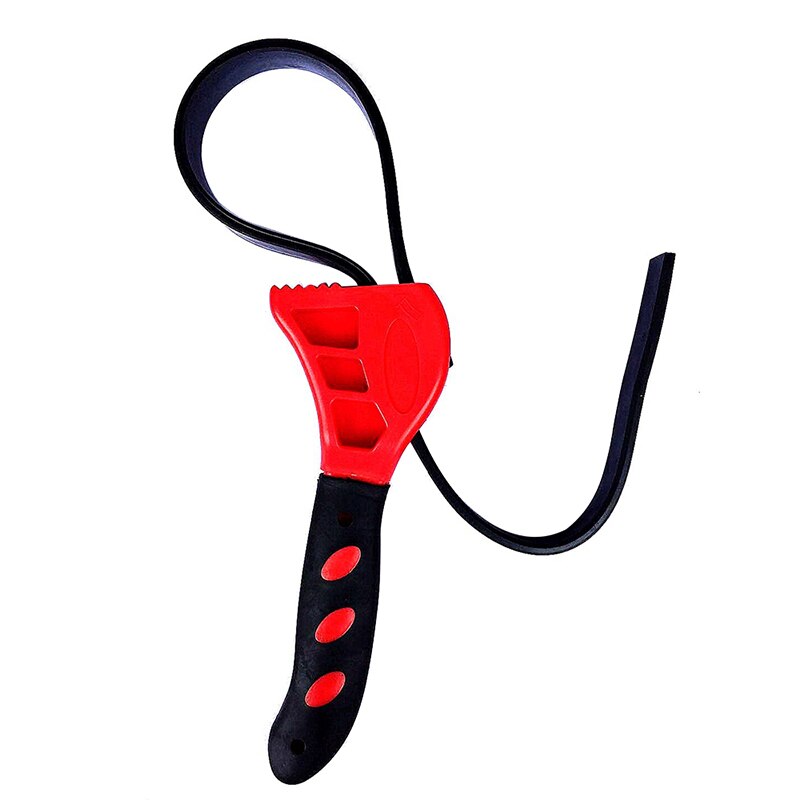 500mm Non-slip Pipeline Wrench Rubber Strap Wrench Jar Lids Tighten Loosen Plumbing Tool Universal Oil Filter Spanner